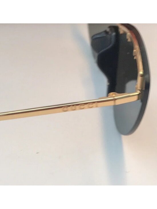 New Authentic Gucci Black and Gold Star-Studded Sunglasses GG0666s 001 main image 9